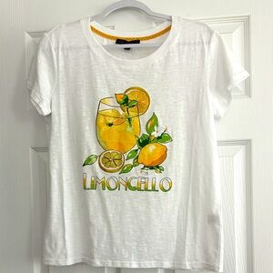 NWOT- White Limoncello Graphic Tee